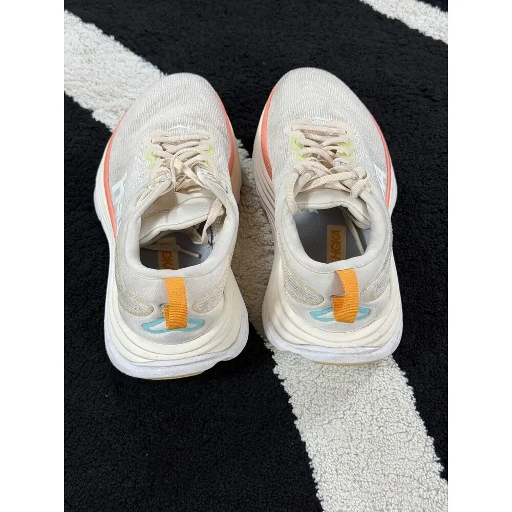 Hoka Shoes Womens Size 9D Gaviota 5 Wide One One Peach Athletic Running Sneakers